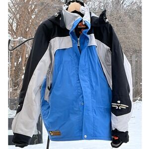 Vintage Bogner Nevado Sajama Goan Thylmann Ski Jacket Blue Colorblock 90s‎ EU 46